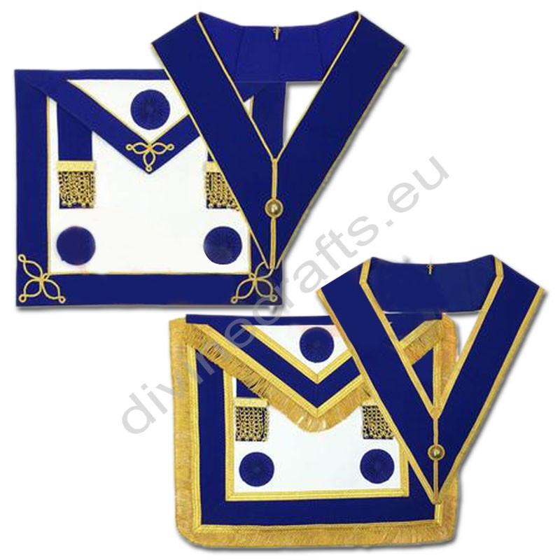Craft Provincial Full-Dress and Undress Apron with Blue Rosettes and Collars Set