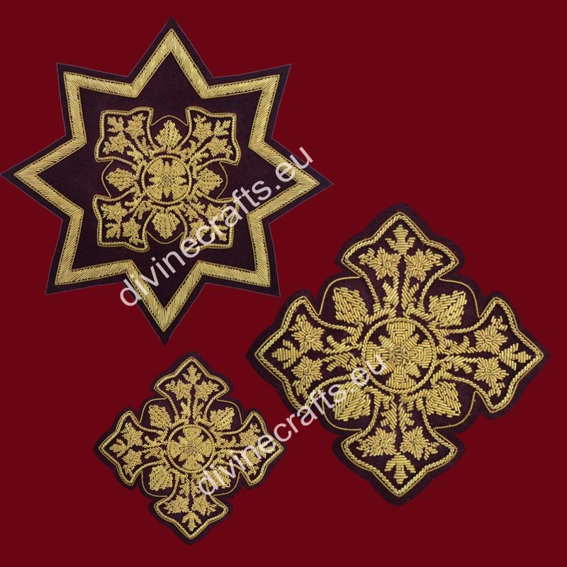 Black Gold Eastern Style Cross Set