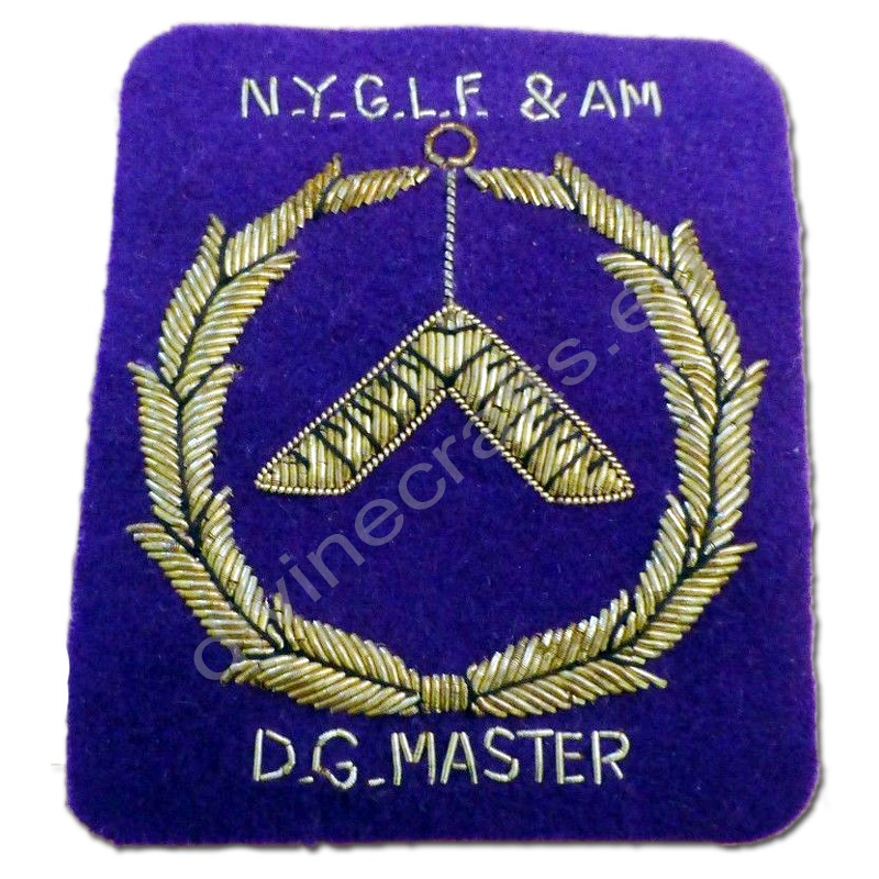Vintage Master Masonic Patch Purple