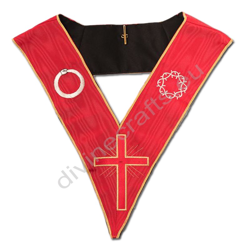 Masonic Red 18th Degree Collar