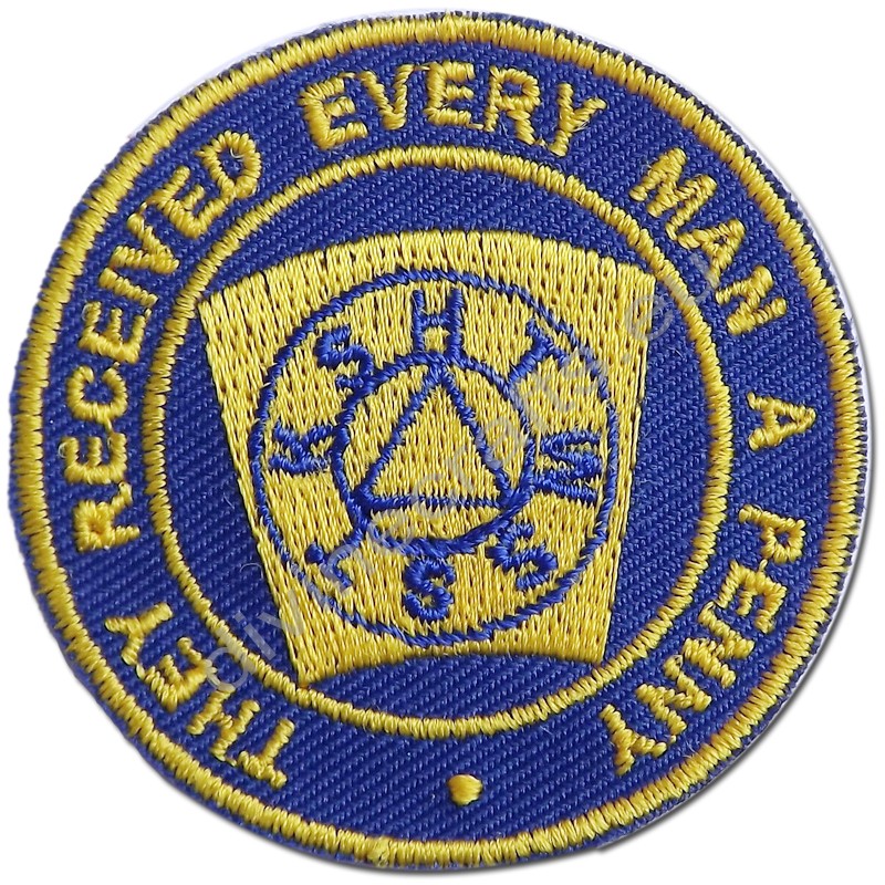 Masonic Mark Degree Embroidered Patch
