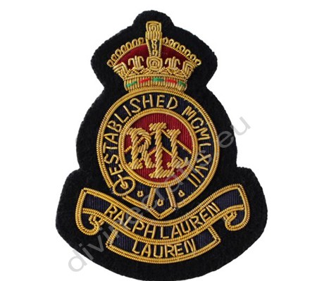 Bullion Wire Crown Badges