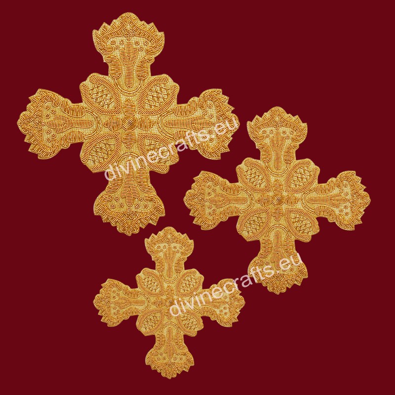 Applique Embroidered Cross Set 