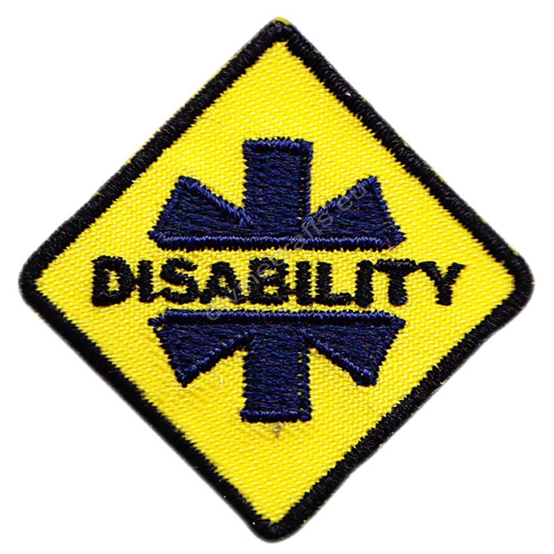 Disability Embroidered Patch