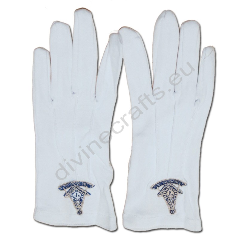 Masonic Gloves Customized Embroidery G5