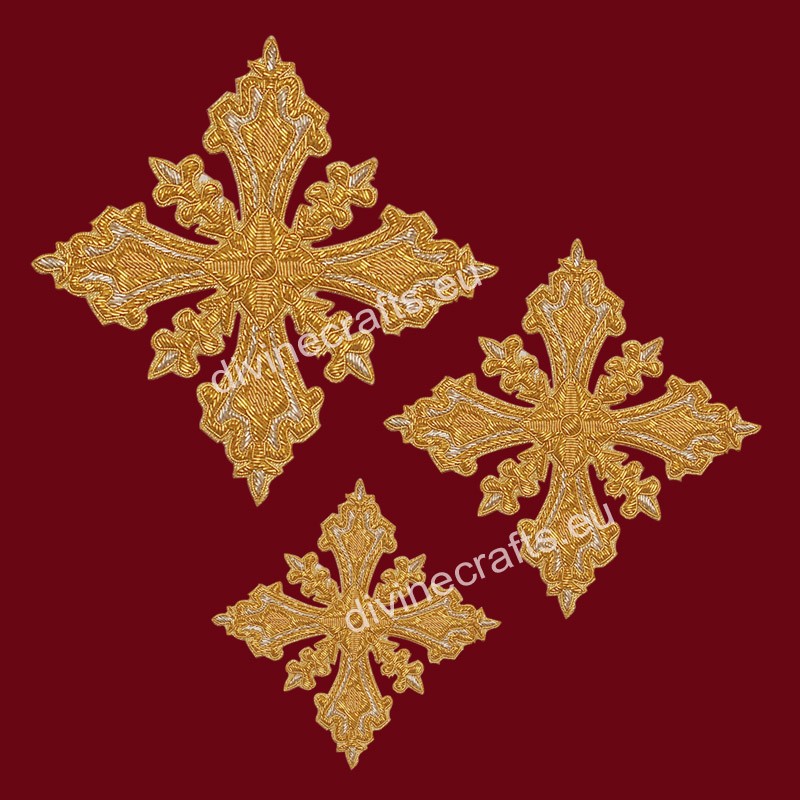 Hand Embroidered Crosses For Orthodox Vestments