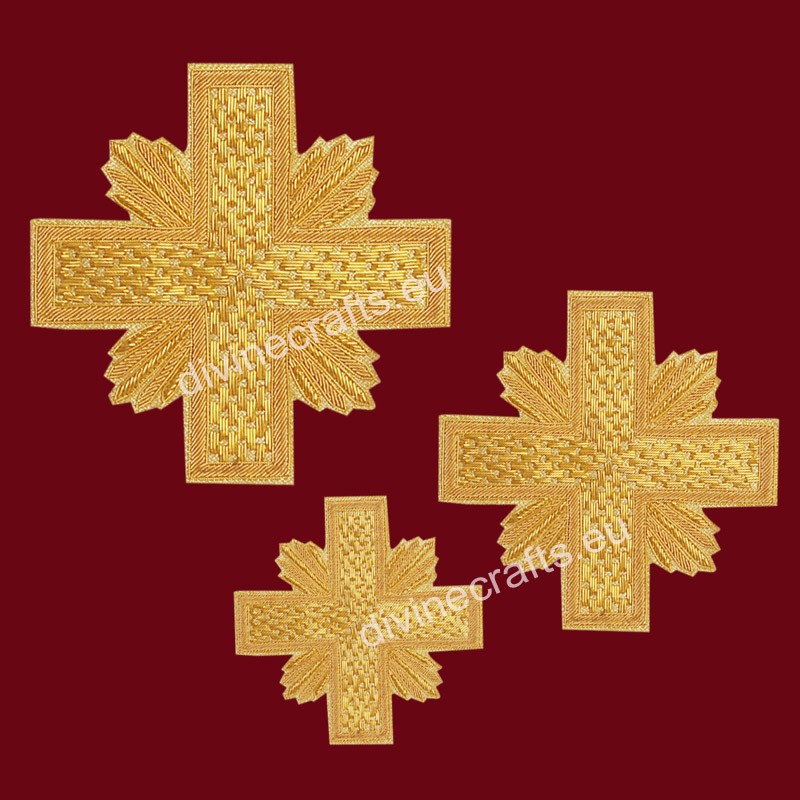 Hand Made Embroidered Cross Set 