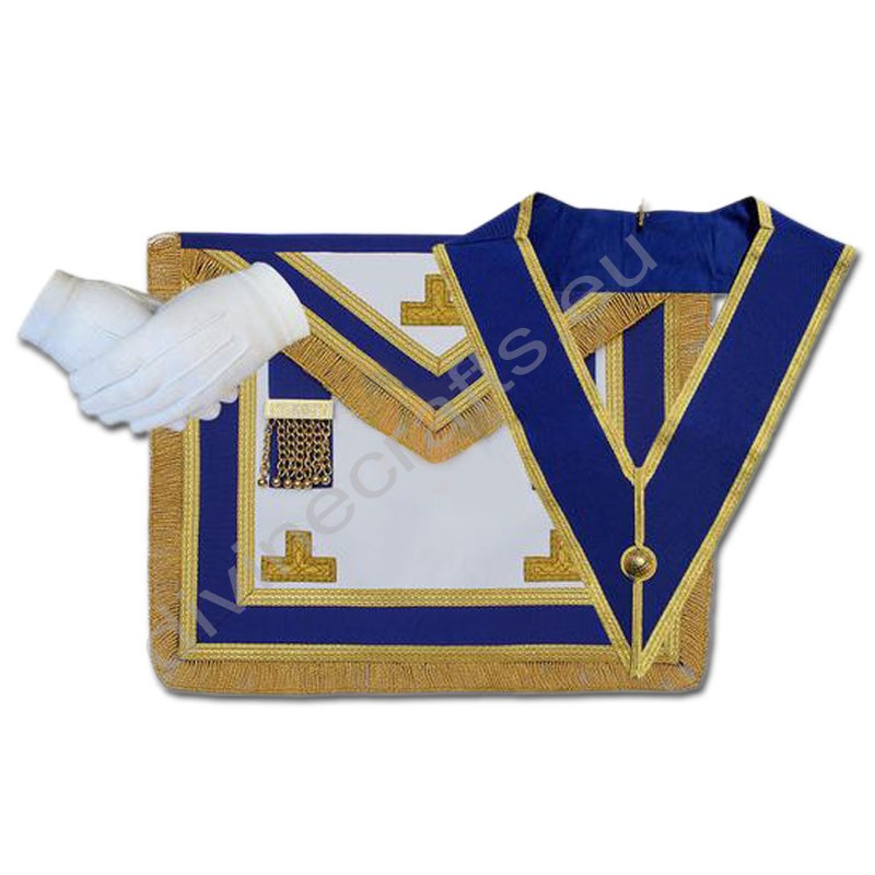 Masonic Craft Provincial Full Dress Apron and Collar with Glove