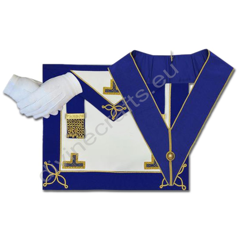 Masonic Craft Provincial Undress Apron and Collar with Gloves