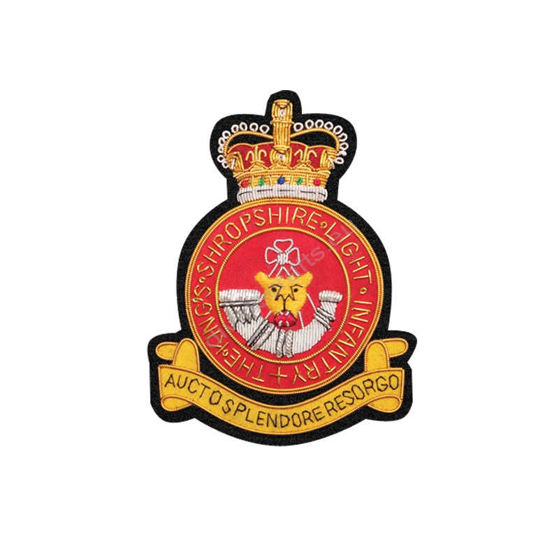 Kings Shropshire Light Infantry Blazer Badge