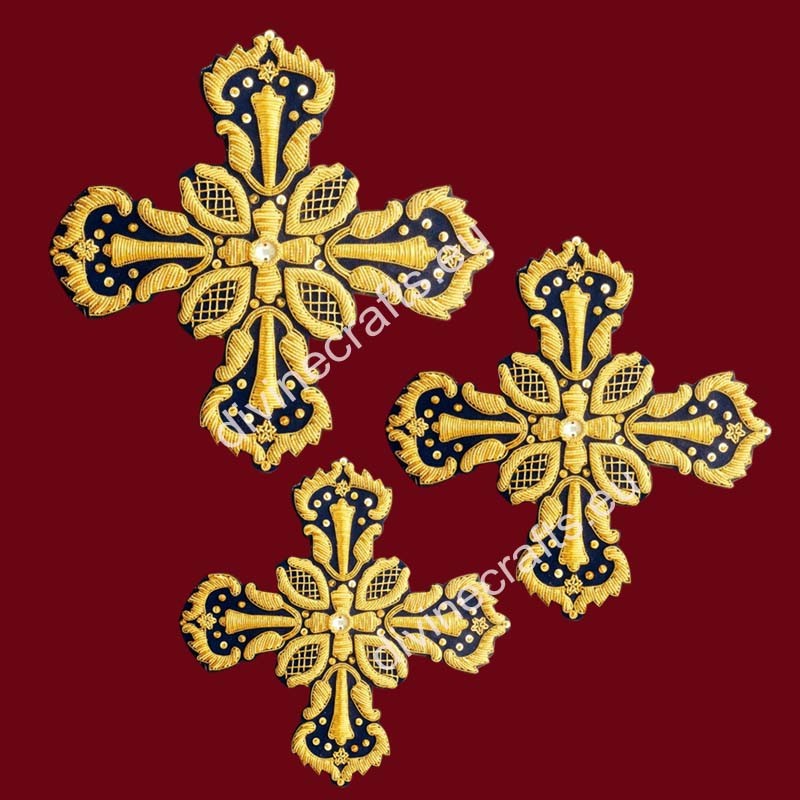 Priest Set of Embroidered Crosses