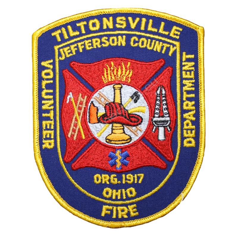 Embroidered Fire Tiltonsville Patches