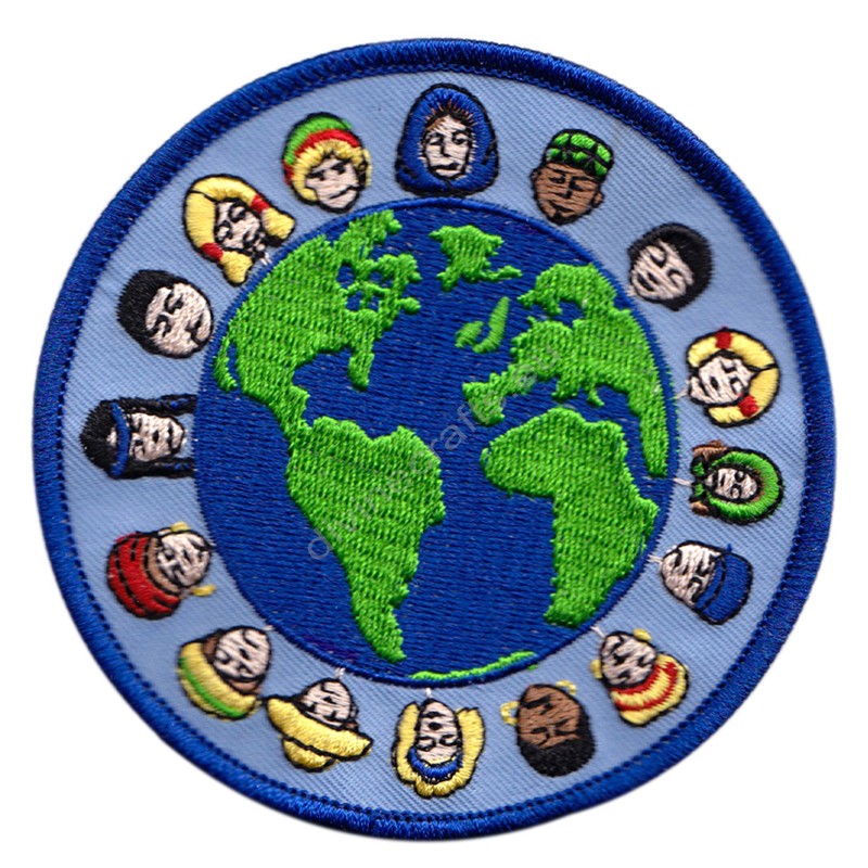 Around The World Embroidered Patch