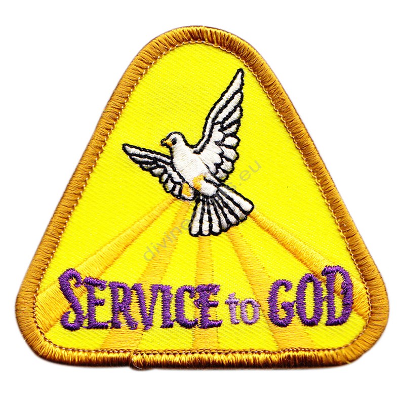 Service To God Embroidered Patch
