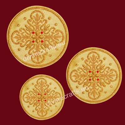 Byzantine Liturgical Embroidered Cross Set