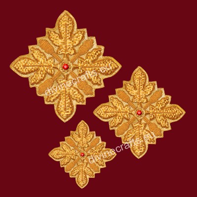 Embroidered Cross Set For Vestments 