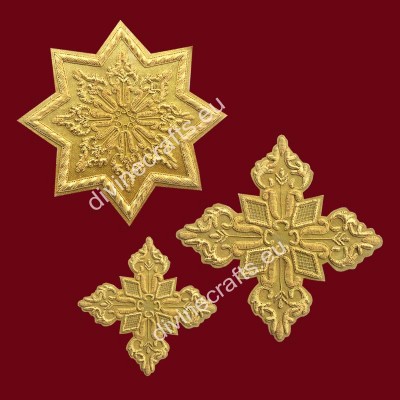 Gold Embroidery Priest Cross Sets