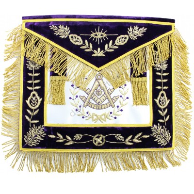 Hand Embroidered Past Master Masonic Aprons