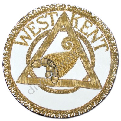 Gold Wair Vintage Masonic Embroidered Badge