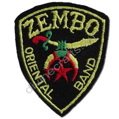 Masonic Zembo Oriental Band Embroidered Patch