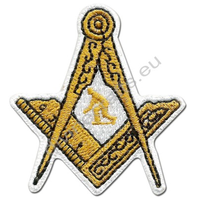 Masonic Embroidered Bowler Iron-On Patch