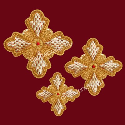 Vestments  Embroidered Cross Set