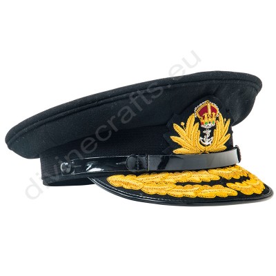 Royal Navy Officers Black Cap