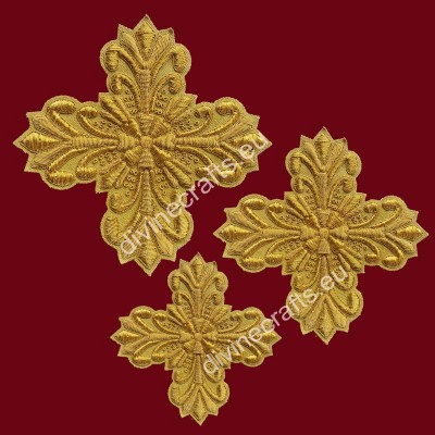 Gold Bullion Embroidery Cross set 