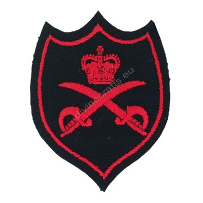 Royal Red Sward Embroidered Patch