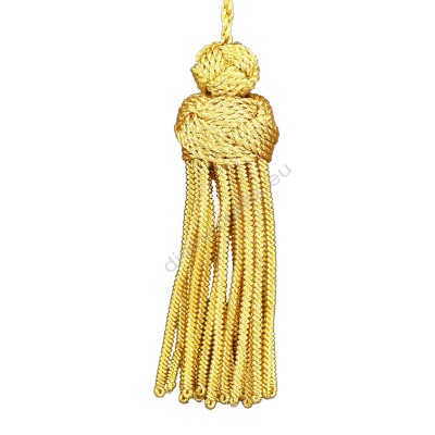 Rayon Chainette Gold Turk knot Tassels