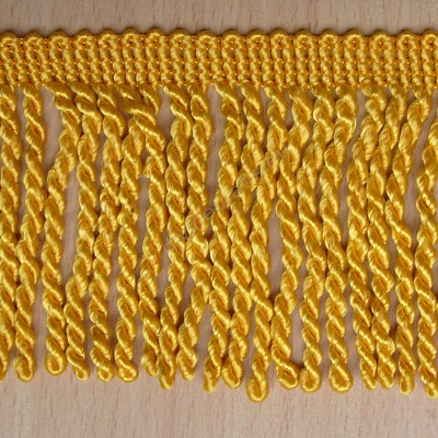 Rayon Yellow Metallic Gold Fringe