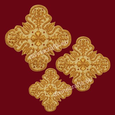 Orthodox Handmade Embroidered Cross Set